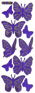 186SPU-Peel Butterflies Colour: Soft Purple - XP5801