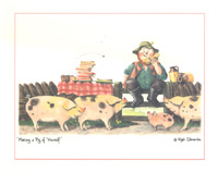 farmers Lunch pack of 6 prints Size 10 x 8 - 188