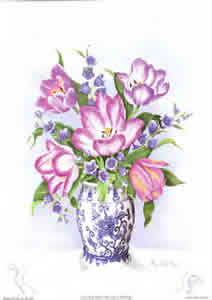 Tulips and Bell flowers Pack of 6 Prints Size 10 x 8 - 1891