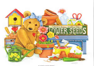 Flower Seed Teddy Pack of 6 Prints Size 10 x 8 - 1899