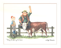 Farmer With the Bull pack of 6 prints Size 10 x 8 - 191