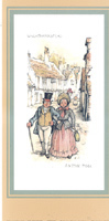 Anton Pieck Out for A Stroll packs of 6 prints Size 3 x 5 - 1925