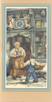 Anton Pieck The Clock Shop packs of 6 prints Size 3 x 5 - 1926