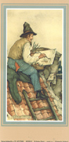 Anton Pieck The Painter packs of 6 prints Size 3 x 5 - 1941