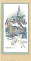 Anton Pieck The Winter Scene packs of 6 prints Size 3 x 5 - 1945