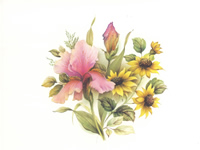 Floral Bouquets 3 8 x 10 1 pack of 8 prints - 2005