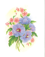 Set of 9 Prints Rosemary Florals 1 - 2042