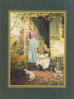 Feeding in the garden 10 x 8 - 2115