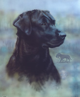 Black Lab Dog 470 Print Size 10 x 8 - 2176