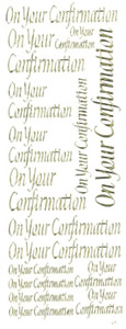 On Your Confirmation Gold - 223G-Peel