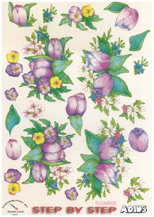 Flowers A4 Sheet - 23USBS B