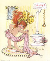 Jenny in the Bathroom 8403 Print Size 10 x 8 - 2443
