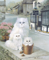 Elegant Beauty Cat and Kittens 8064 Print Size 10 x 8 - 2456