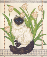 Siamese Elegance Cat 50740 Print Size 10 x 8 - 2459