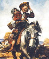 Rockwell Off to School 10384 Print Size 10 x 8 - 2468