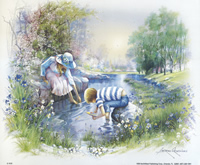 Boy and Girl Sailing 1030 Print Size 10 x 8 - 2479