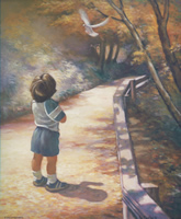 Boy Wth Dove 99475 Print Size 10 x 8 - 2494