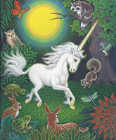 Unicorn and Animals 9427 Print Size 10 x 8 - 2497