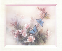 Blossoms and Butterflies 1503 Print Size 10 x 8 - 2551