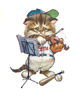 Cats Music Lessons 4558 Print Size 10 x 8 - 2584