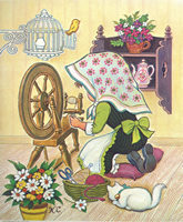 Terri Tots Spinnig Wool 7597 Print Size 10 x 8 - 2632