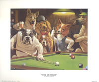The Hustler on The Pool Dog 9990 Print Size 10 x 8 - 2666