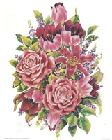 Pink Rose Bouquet NP 56210 Print Size 10 x 8 - 2698