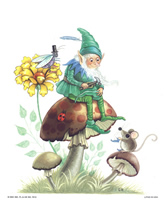 Mushroom Elf 7615 Print Size 10 x 8 - 2752