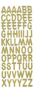 Large Letters Gold - 284G-Peel