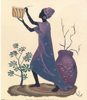 lady making the basket - 2973