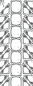 Corners 2 Silver Transparent Stitch Embroidery Peel off - 317ST-Peel