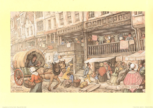Anton Pieck Chester 19th Century Print Size 9 x 12 Pack of 10 Prints Matt Finish - 4031