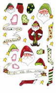 Santa Socks and Mittens - 357EDW