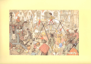 Anton Pieck Print The Circus Pack of 6 prints Size 12 x 9 - 3591