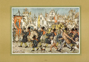 Anton Pieck The Parade Print Size 10 x 8 - 3603