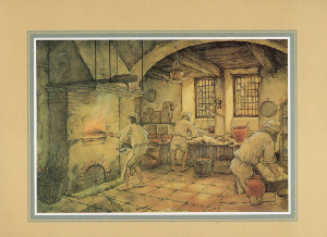 Anton Pieck Bakers At Work Pack of 6 Prints Print Size 9 x 12 - 3604