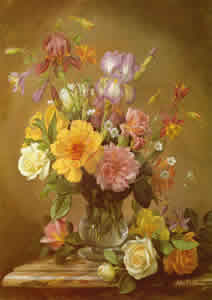 Albert Williams Mixed Flowers Pack of 5 prints Size 10 x 8 - 393