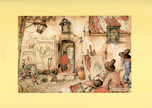 Anton Peick Street Artist Print Size 9 x 12 Pack of 5 Prints - 4011