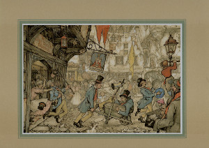 Anton Pieck The Merry Makers Print Size 9 x 12 Pack of 5 Prints - 4015