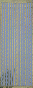 Straight and Wavy Borders Colour Holographic Blue - 415B-Peel