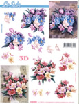 Flowers Pink And Blue Display - 4169898
