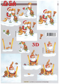 Christmas - Santa Clause and making a Snowman - 4169931