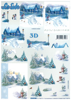 Smaller father christmas doing deliveries - 4169945