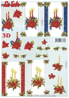 Candle and Bouquet Card Designs - 4169947