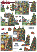 Fire Place And christmas Tree - 4169954