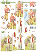 Young Boy playing Tennis and Football - 4169978