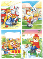 Wrapping sheets 4 different design to a sheet repeated 9 times - 417022