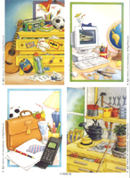 Wrapping sheets 4 different design to a sheet repeated 9 times - 417030