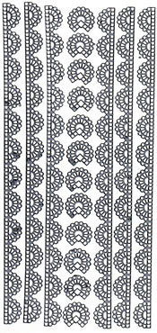 Fan Borders Colour: Gold - 434G-Peel