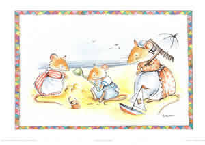 Having a Mice Time C Pack of 5 Prints Size 10 x 8 - 455